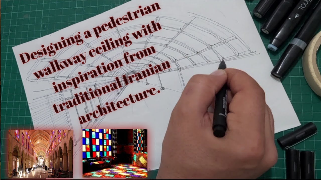 Design with inspiration from traditional Iranian architecture