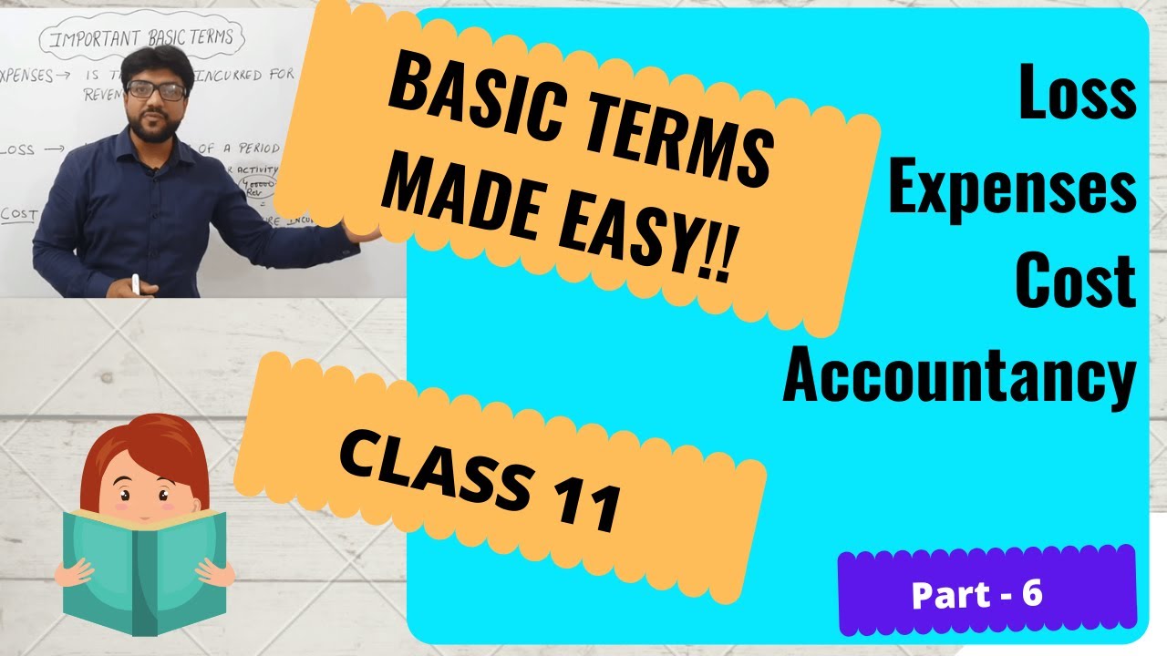 BASIC TERMS EXPENSES,LOSS AND COST MEANING WITH EXAMPLES.CLASS 11