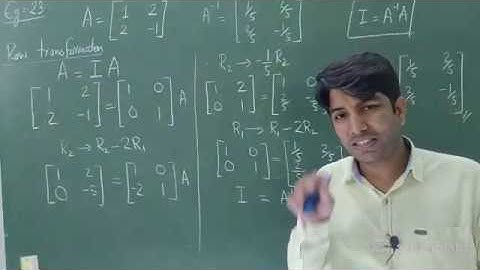 LIVE CLASSES |8. INVERSE OF MATRIX USING ELEMENTARY TRANSFORMATION|MATRICES |22APR |CLASS-12 | MATHS