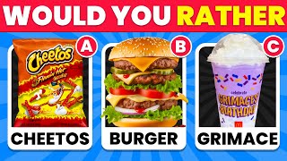 Would You Rather...? Food Edition 🍟🍔