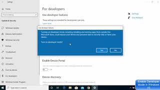 ✔️ How to Enable Developer Mode in Windows 10 screenshot 3