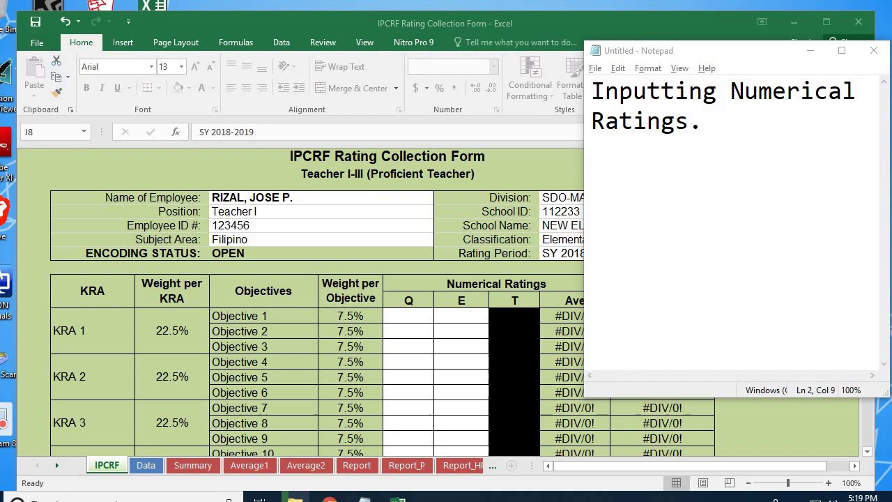Inputting Numerical Ratings - YouTube