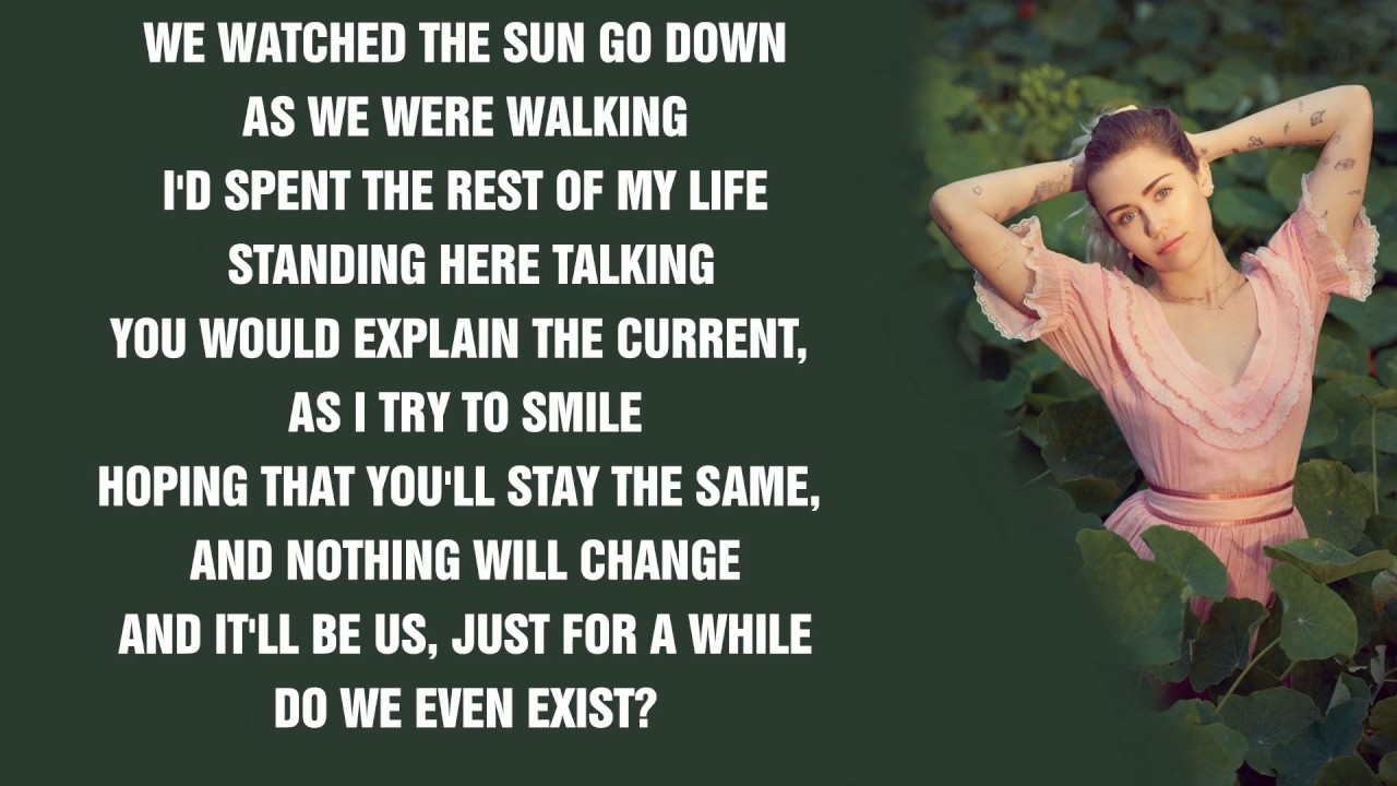 Miley Cyrus - Malibu / Lyrics - YouTube