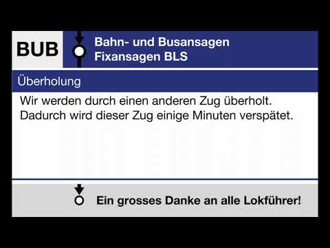 BLS Fixansage » Überholung (D, F, E)