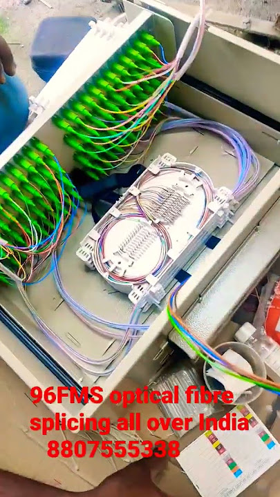 optical fibre cable splicing with 96 FMS