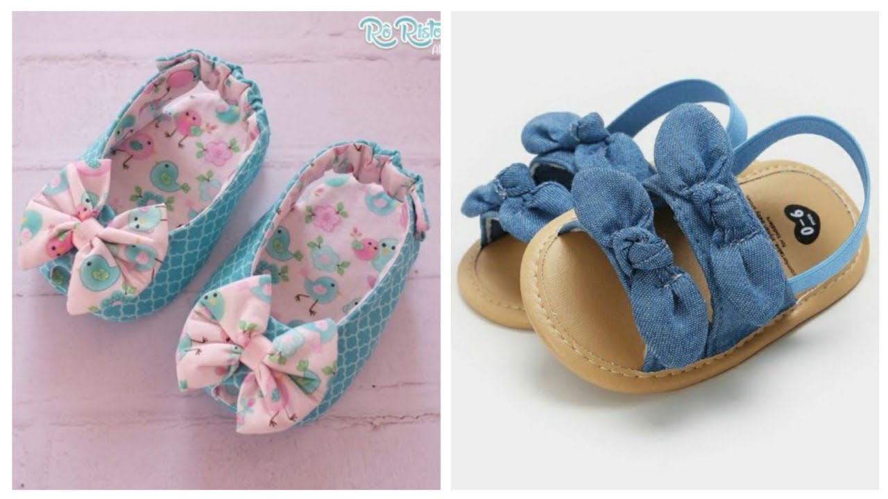 DIY baby girl shoes 👟 at home|handmade baby girl new designs sandal