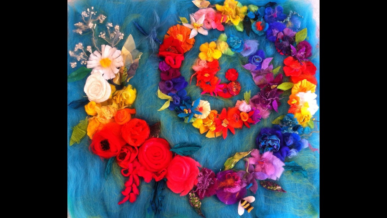 Felting- for beginners/experts- Using wool for easy projects - Felting tutorials. Different fibres..