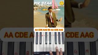 Mr Bean Animated Theme ?? on ? | shorts youtubeshorts piano