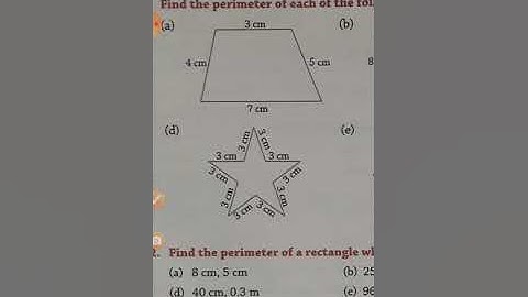 Mathematics// Class 6th// Ex- 13.1// Perimeter and Area