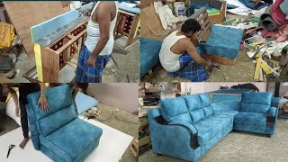SOFA kaise banaye//how to make sofa//sofa making process