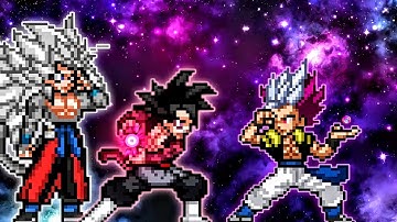 Goku Black SSJ4 OP (New) & Xeno Goku V2 OP VS Gogeta Ultra Ego Instinct OP in Jump Force Mugen