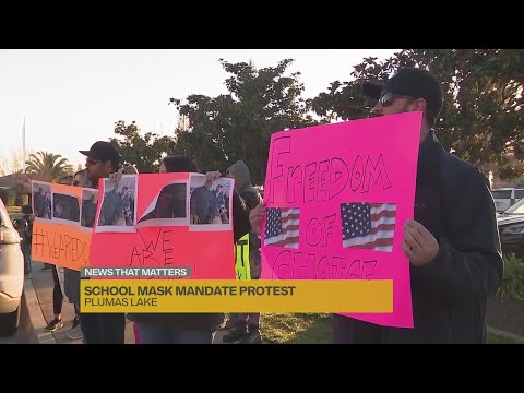Parents, students protest mask mandate at Rio Del Oro Elementary School