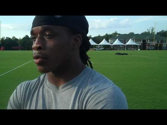 JaQuizz Rodgers Atlanta Falcons Training Camp class=