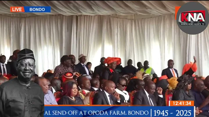 CHEERS ERUPT AFTER MILLIE ODHIAMBO MENTIONED MP BABU OWINO NAME AT RAILA'S BURIAL