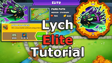 Lych Elite Tutorial - Davids vs. Goliath Achievement - No Abilities, Super Easy - Park Path (BTD6)