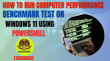 How to Run Computer Performance Benchmark Test on Windows 11 Using PowerShell | GPU Stress Test