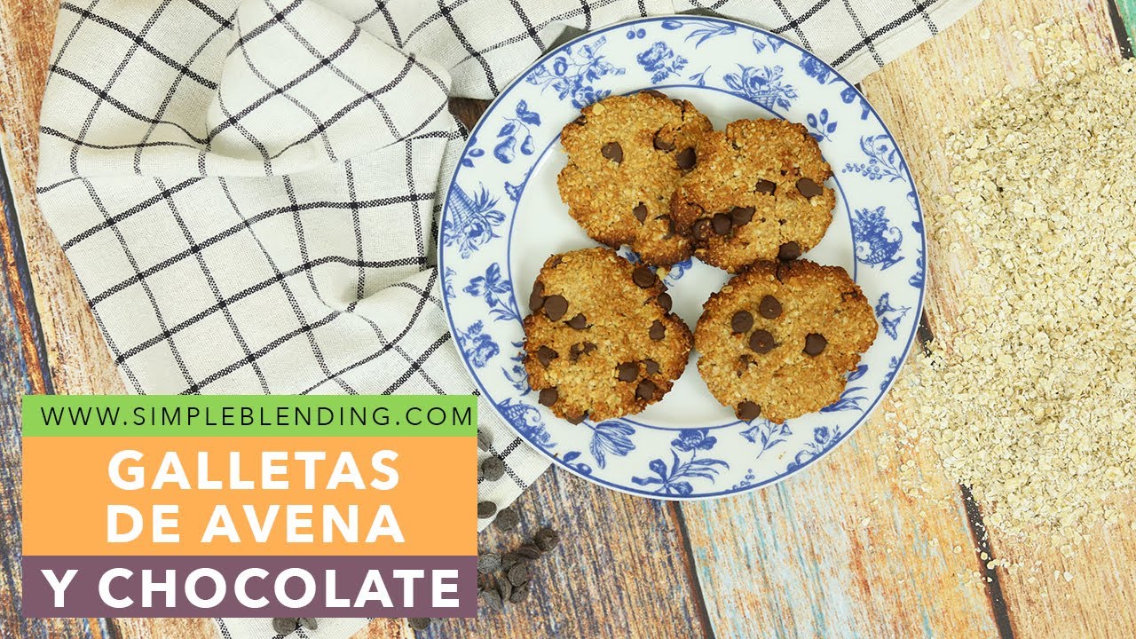 GALLETAS DE AVENA Y CHOCOLATE EN FREIDORA DE AIRE | Galletas caseras de avena | Galletas en airfryer
