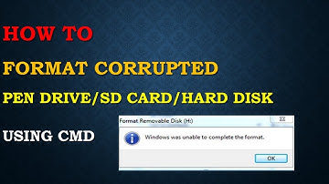 How To Format Pen Drive/SD Card/Hard Disk Using CMD Command
