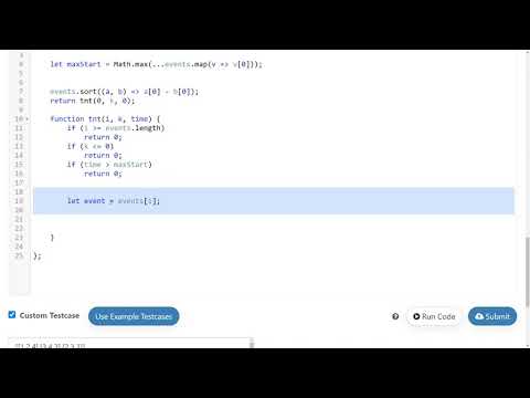 LeetCode 1751. [HARD] Maximum Number of Events That Can Be Attended II