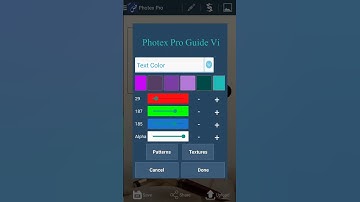 How to change text color in Photexpro