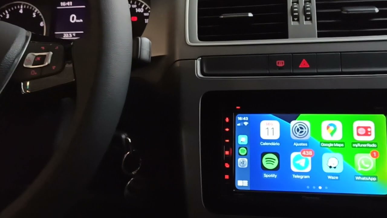 Fox Xtreme 2022 - Central CarPlay + Android Auto + integração Camera, Comandos volante - ArtsomAuto