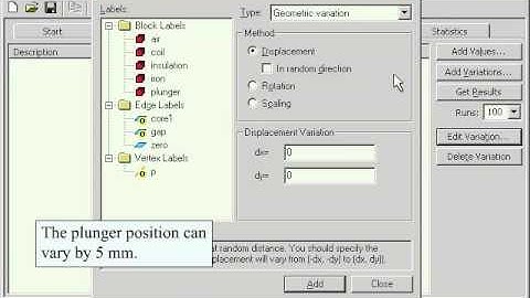 QuickField Example LabelMover Tolerance analysis