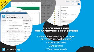 Mass submit and process approval requests in Salesforce fast and accurately