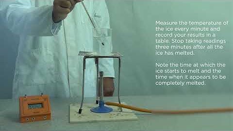 Edexcel Core Practical 9-1 GCSE P14.11 Properties of water temperature time graph for melting ice
