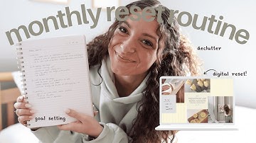 monthly reset routine: setting goals, cleaning, and organizing my life (march 2025)