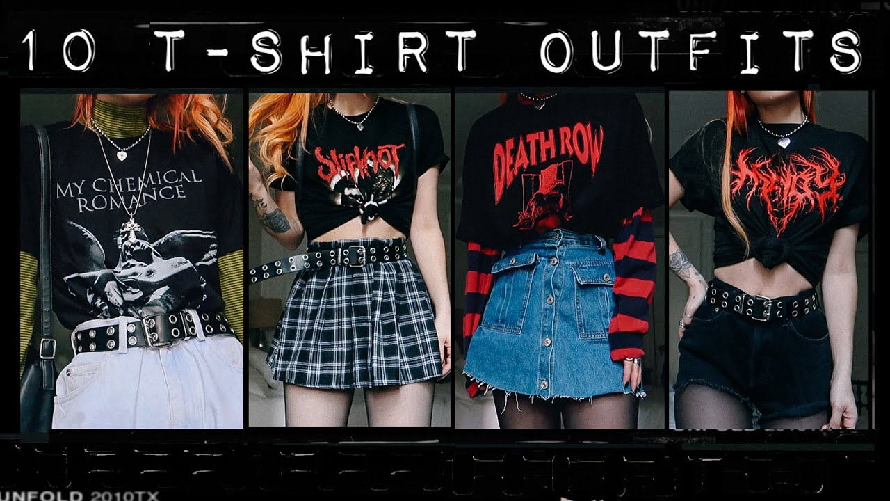 10 OUTFITS WITH BAND/GRAPHIC TEES!