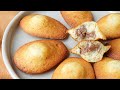 Recette madeleine noisette cur gianduja 