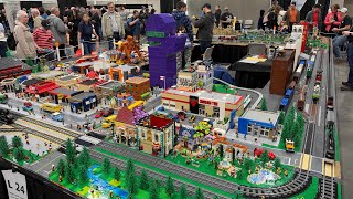LEGO City And Train Layout By NALUG - Greater Edmonton Model Train Show 2026