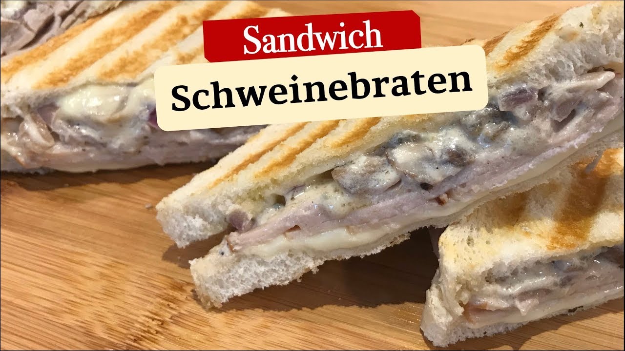 Schweinebraten Sandwich im Tefal OptiGrill - YouTube