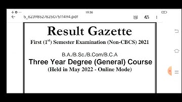 Jammu University |  UG SEM 1st Result Out Check full Gazzate 6th sem Result soon