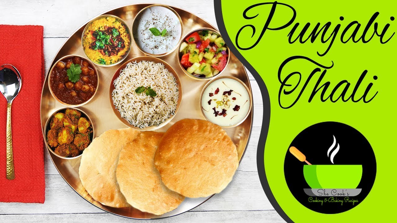 North Indian Vegetarian Thali | Punjabi Thali Recipe | Lunch Menu Ideas | Indian Veg Thali | She Cooks