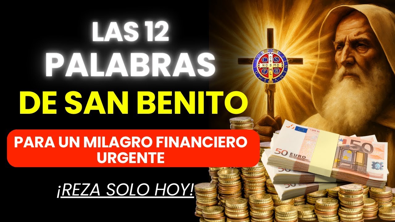 🚨 ORA AHORA | 📿 ORACIÓN DE LAS 12 PALABRAS DE SAN BENITO para Romper Deudas y Milagros Financieros