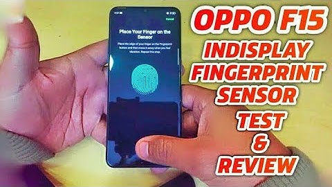 Oppo F15 Fingerprit Sensor Test || In Display Fingerprint Sensor Test & Review 2020