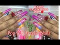 POP OFF ACRYLIC NAILS | VALENTINES DAY NAILS | BEGINNER NAIL TECH |PHILLY