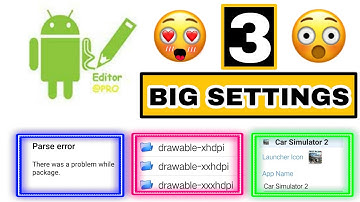 apk editor 3 big settings || how to use apk editor pro | parse error fix in apk editor