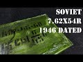 Opening a can of 1946 Soviet 7.62x54r Mosin Nagant Food.