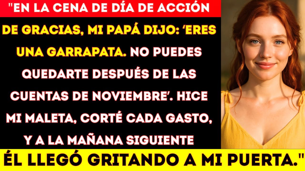 "En la cena de Navidad,  papá anunció: ‘Eres una garrapata. Ya no puedes quedarte aquí’. Así que me