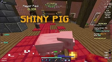 How to move Shiny Pigs WITHOUT using Shiny Orbs | Hypickel Skyblock | #shorts