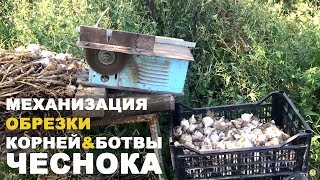 Быстрая обрезка ботвы и корней чеснока. Автоматизация в быту-продолжение Быстрая обрезка ботвы и корней чеснока. Автоматизация в быту-продолжение