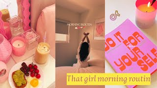 That girl aesthetic morning routine || Tiktok compilation ⛅️🌸