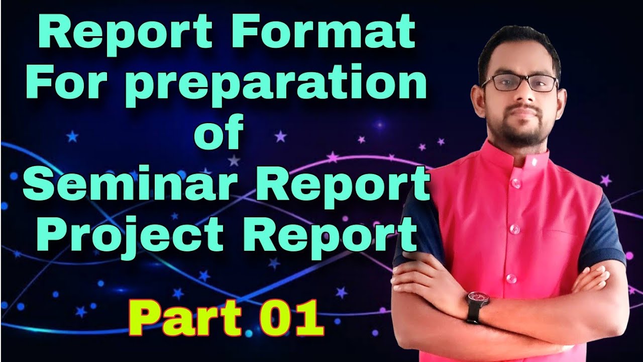 Report Format for preparation of seminar report/project report by ...