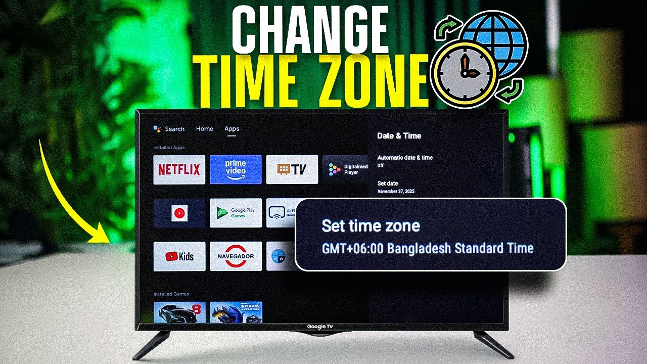 Tv Timecode How to Update Your Google TV Time Zone Settings Easily - YouTube