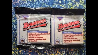 AAAAHHHH!! PATRICK MAHOMES BRICKED! Two 30 year-old Topps BOWMAN BASEBALL rack packs!