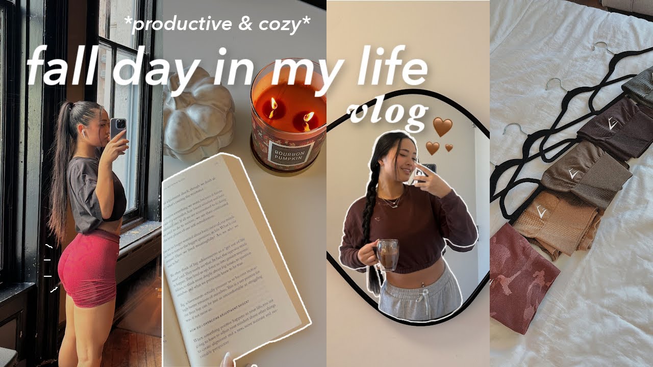 ⁣*productive* fall day in my life: workout w/me, candle shopping, closet cleanout, & more!