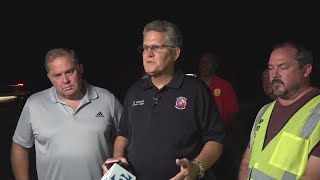 Williamson County Judge speaks on current state of fertilizer plant fire in Bartlett
