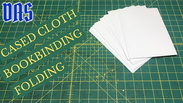 Case Bound Book 1 Folding and Punching Holes no music // Adventures in Bookbinding